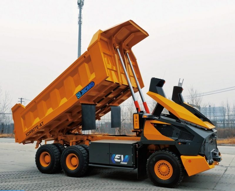 The unmanned XDR80TE-AT electric mining truck from XCMG, standing out from over 11,000 entries, awarded of the iF Design Award 2023 in the discipline of Product under category Automobiles/Vehicles.